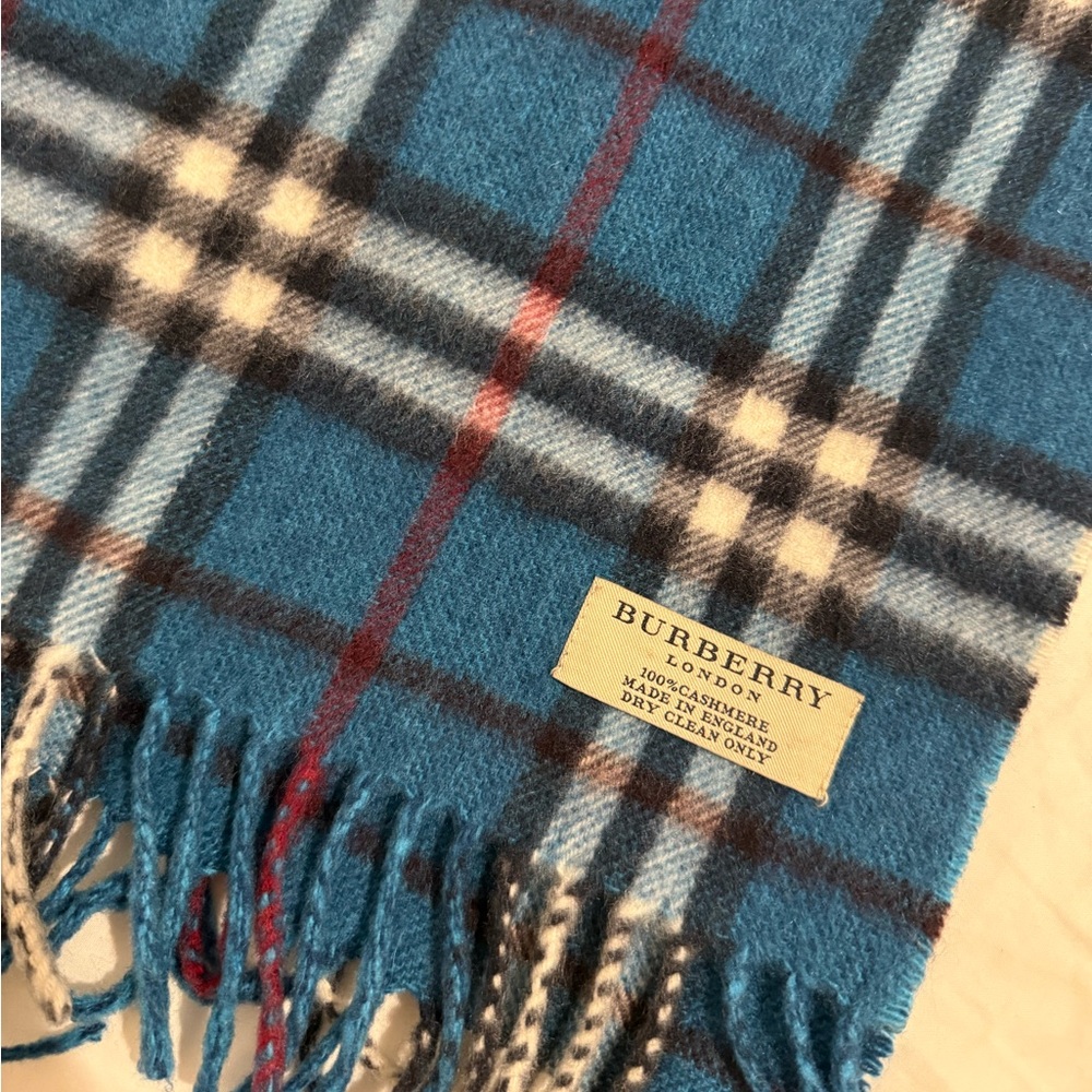 Burberry Vintage Checkered Cashmere Scarf